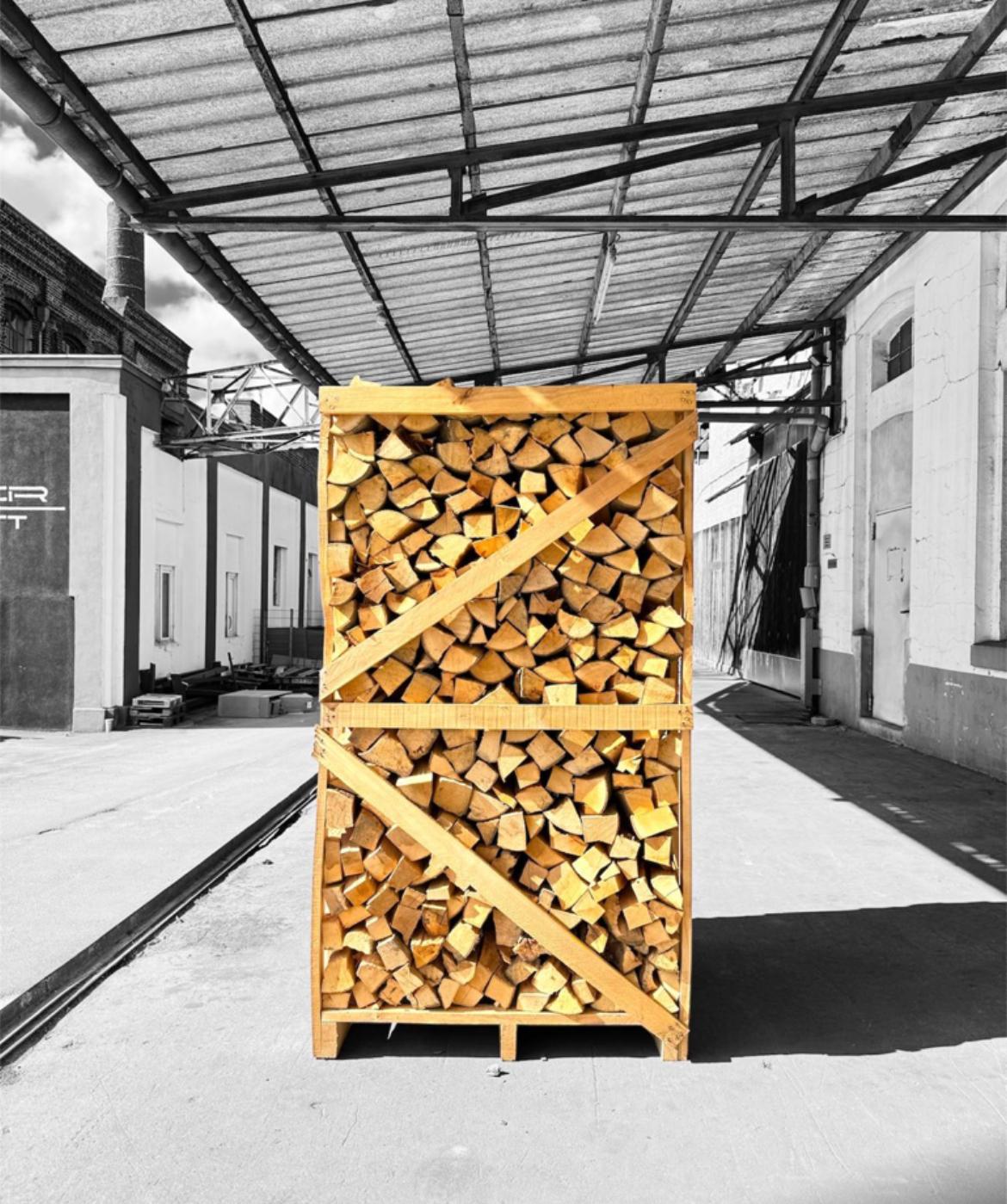 Brennholz Palette Trocken - 1,9 Raummeter Buche - Kammergetrocknet