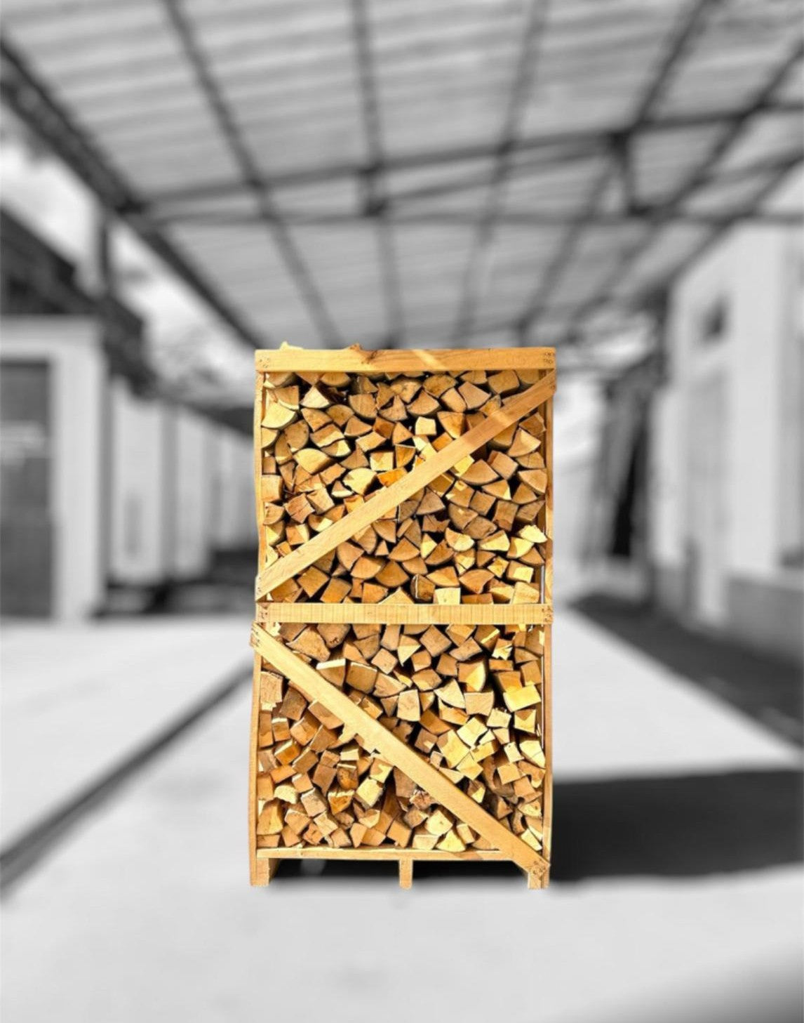 Brennholz Palette Trocken - 1,9 Raummeter Buche - Kammergetrocknet